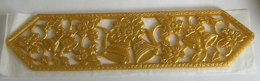 Wachs Dekor Borte ca. 5 x 20 cm Weihnachten