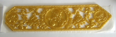 Wachs Dekor Borte ca. 5 x 20 cm Weihnachten