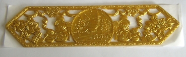 Wachs Dekor Borte ca. 5 x 20 cm Weihnachten
