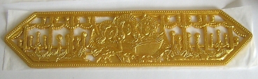 Wachs Dekor Borte ca. 5 x 20 cm Weihnachten