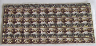 Wachs Platte mit Dekor Borten