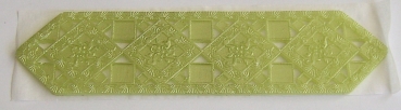 Wachs Dekor Borte ca. 5 x 20 cm limette