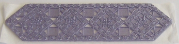 Wachs Dekor Borte ca. 5 x 20 cm flieder