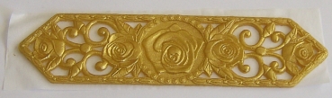 Wachs Dekor Borte ca. 5 x 20 cm gold