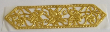 Wachs Dekor Borte ca. 5 x 20 cm gold