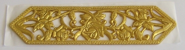 Wachs Dekor Borte ca. 5 x 20 cm gold