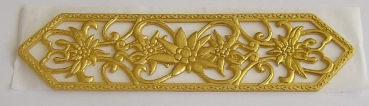 Wachs Dekor Borte ca. 5 x 20 cm gold