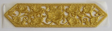 Wachs Dekor Borte ca. 5 x 20 cm gold