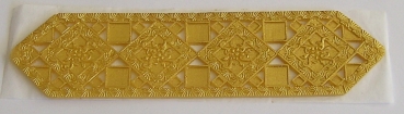 Wachs Dekor Borte ca. 5 x 20 cm gold