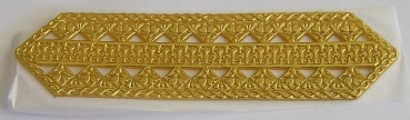 Wachs Dekor Borte ca. 5 x 20 cm gold