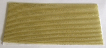 Wachs Platte mit Dekor Borten gold mit Glitzer