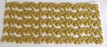 Wachs Platte mit Dekor Borten gold
