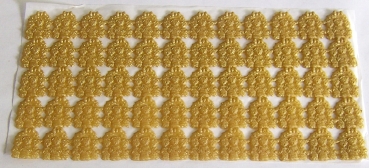 Wachs Platte mit Dekor Borten gold