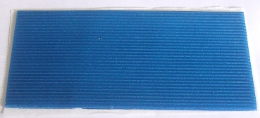 Wachs Platte mit Dekor Borten blau