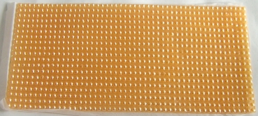 Wachs Platte mit Dekor Borten orange