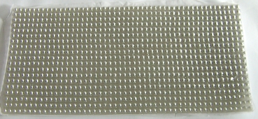 Wachs Platte mit Dekor Borten silber