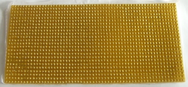 Wachs Platte mit Dekor Borten gold