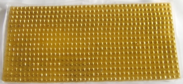 Wachs Platte mit Dekor Borten gold
