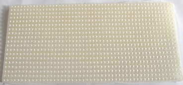 Wachs Platte mit Dekor Borten weiss