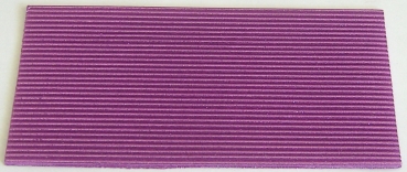 Wachs Platte mit Dekor Borten lila mit Glitzer