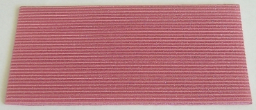 Wachs Platte mit Dekor Borten rosa mit Glitzer
