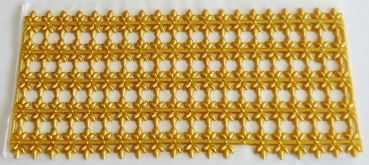 Wachs Platte mit Dekor Borten gold