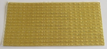 Wachs Dekor Platte gold