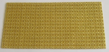 Wachs Dekor Platte gold