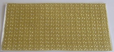 Wachs Dekor Platte gold