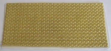 Wachs Dekor Platte gold