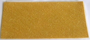 Wachs Dekor Platte gold