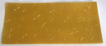 Wachs Dekor Platte gold