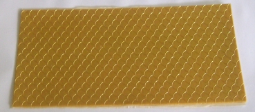 Wachs Dekor Platte gold