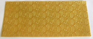 Wachs Dekor Platte gold
