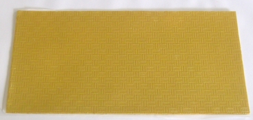 Wachs Dekor Platte gold