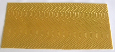 Wachs Dekor Platte gold