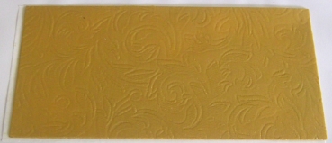 Wachs Dekor Platte gold