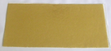 Wachs Dekor Platte gold mit leichtem Glitter