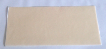 Wachs Dekor Platte weiss mit leichtem Glitter
