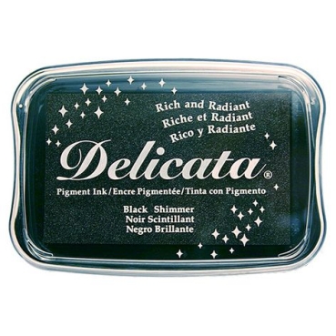 Stempelkissen Delicata 6,5 x 9,5 cm Black Shimmer