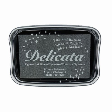 Stempelkissen Delicata 6,5 x 9,5 cm Silvery Shimmer