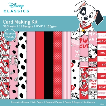 Creative Expressions 101 Dalmatians 8 x 8 Inch Card Making Kit