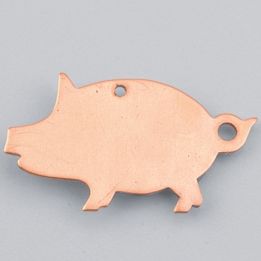 Hänger Schwein 39 x 22 mm