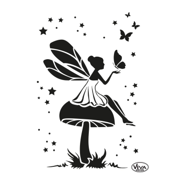 VIVA Decor Universalschablone A4 Elfe & Pilz