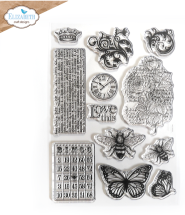 Elisabeth Craft Designs This Lovely Life A5 Stamps Love & Roses