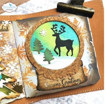 Preview: Elisabeth Craft Designs December Romance Dies Stanzschablonen Snow Globe Fun