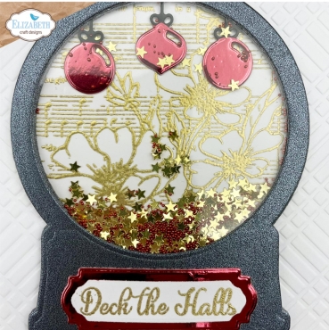 Preview: Elisabeth Craft Designs December Romance Dies Stanzschablonen Snow Globe Fun