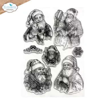 Elizabeth Craft Designs Golden Season Stamps Santa