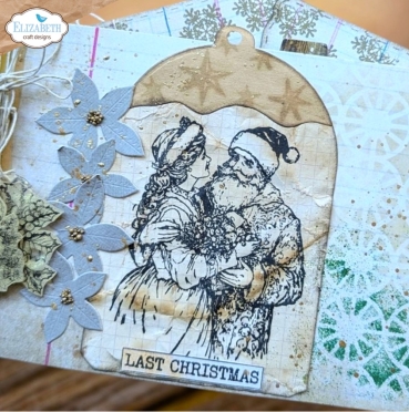 Elizabeth Craft Designs Golden Season Stamps Santa
