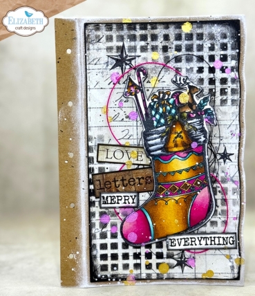 Preview: Elisabeth Craft Designs  Golden Season Stamp & Die Set Deck the Halls